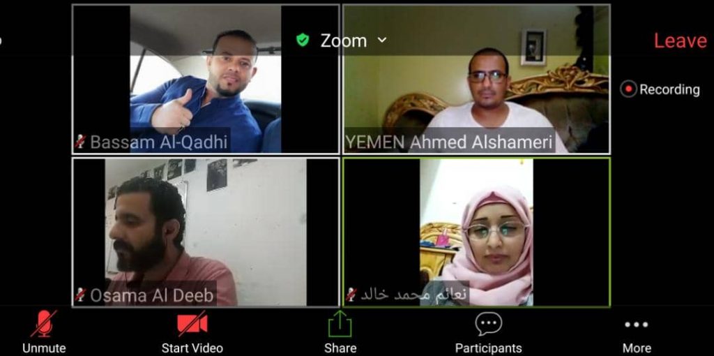 “الصحافة الإنسانية” تدرب الصحفيين اليمنيين حول ” صحافة الموبايل”