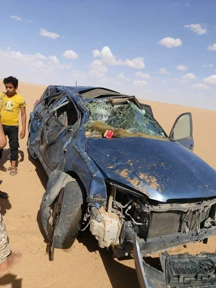 تعرض 3 صحافيين لحادث مروع في حضرموت