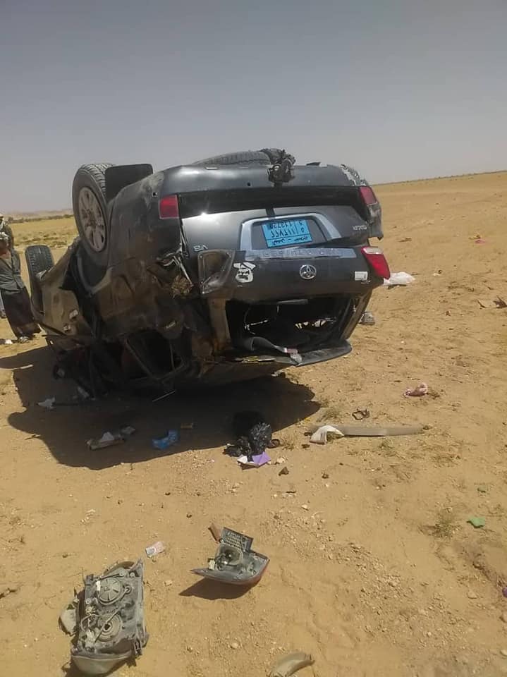 حضرموت: وفاة عائلة بأكملها في حادث مروري مروع