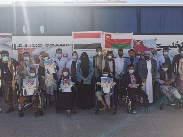 رابع دفعة من جرحى تعز في صلالة بسلطنة عُمان