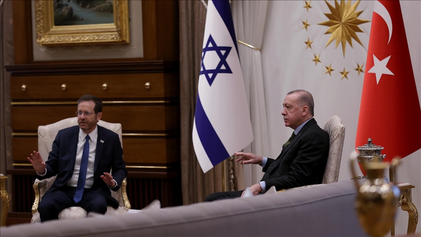 بالفيديو.. مراسم استقبال الرئيس التركي رجب طيب أردوغان للرئيس الإسرائيلي إسحاق هرتصوغ